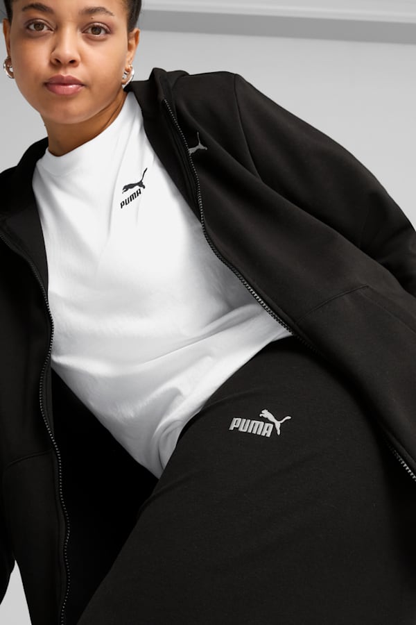 ESS Small No. 1 Logo High-Waist Straight Leggings Women, PUMA Black, extralarge