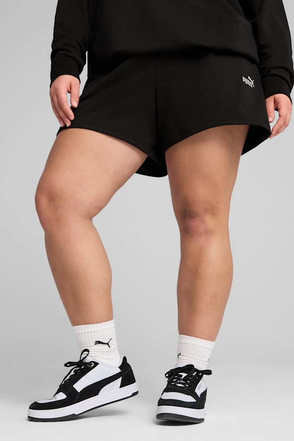 ESS Small No. 1 Logo 4'' Shorts Women, PUMA Black, extralarge