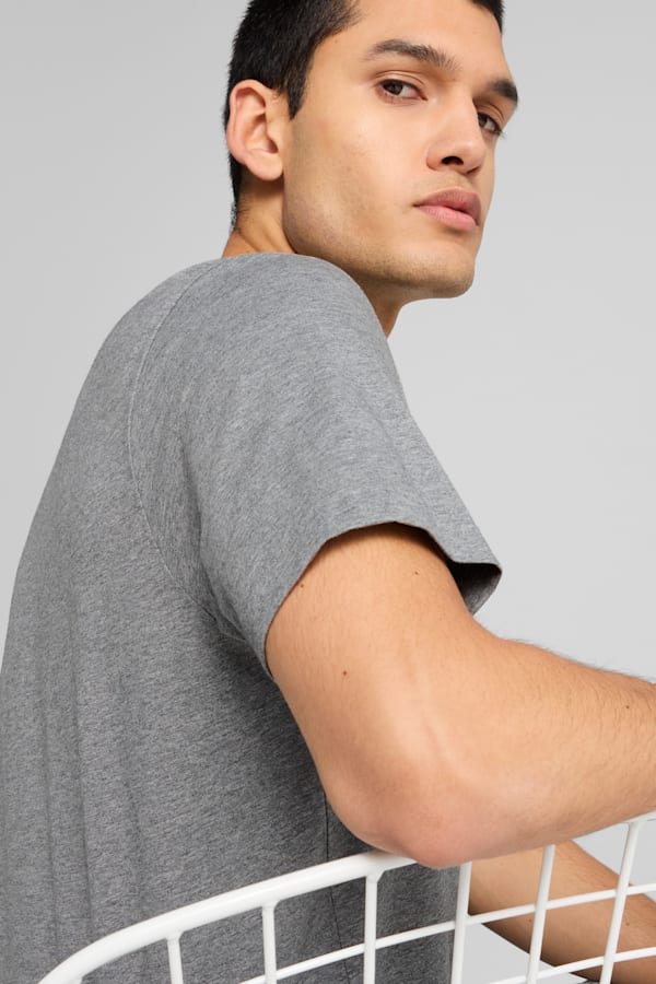 Essentials No. 1 Logo Tee Men, Medium Gray Heather, extralarge