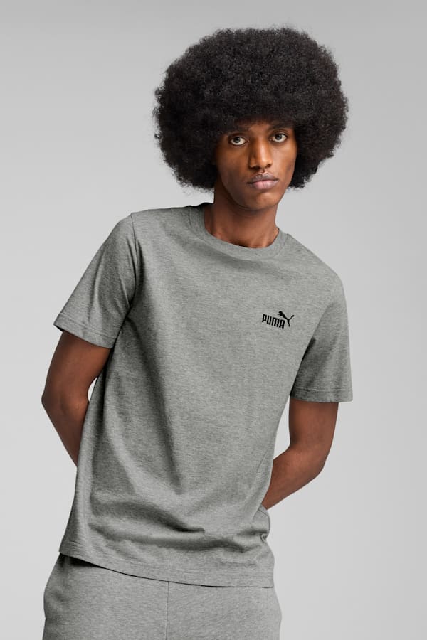 Essentials Small No. 1 Logo Tee Men, Medium Gray Heather, extralarge-GBR