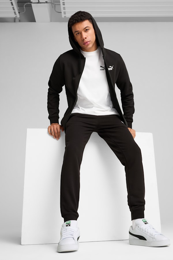 Essentials No. 1 Logo Full-Zip Hoodie Men, PUMA Black, extralarge-GBR