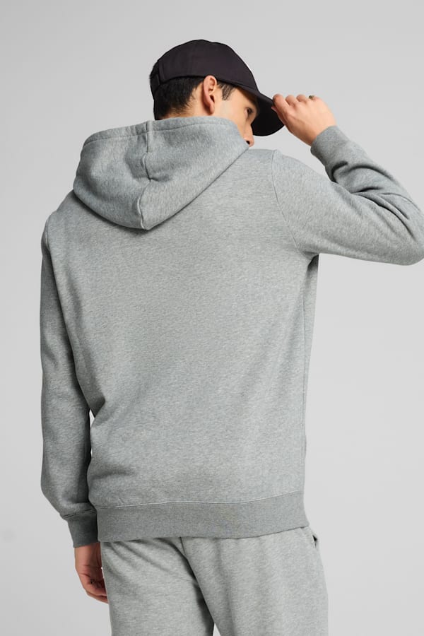 Essentials No. 1 Logo Full-Zip Hoodie Men, Medium Gray Heather, extralarge-GBR