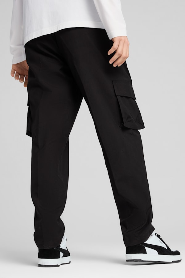 Essentials No. 1 Logo Woven Cargo Pants Men, PUMA Black, extralarge-GBR