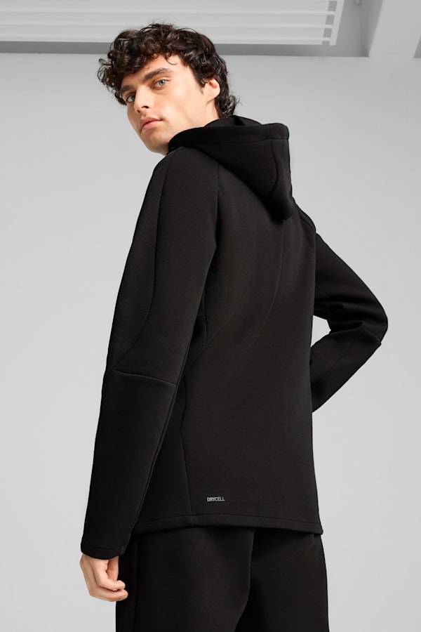 EVOSTRIPE Full-Zip Hoodie Men, PUMA Black, extralarge