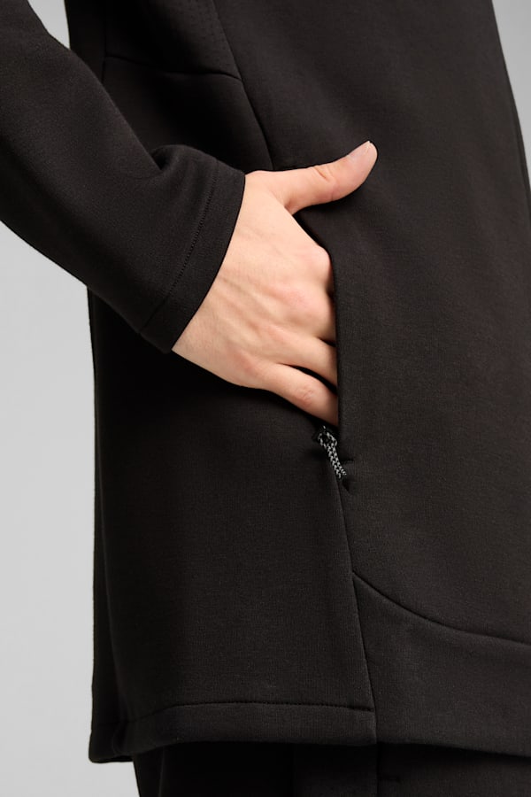 EVOSTRIPE Full-Zip Hoodie Men, PUMA Black, extralarge