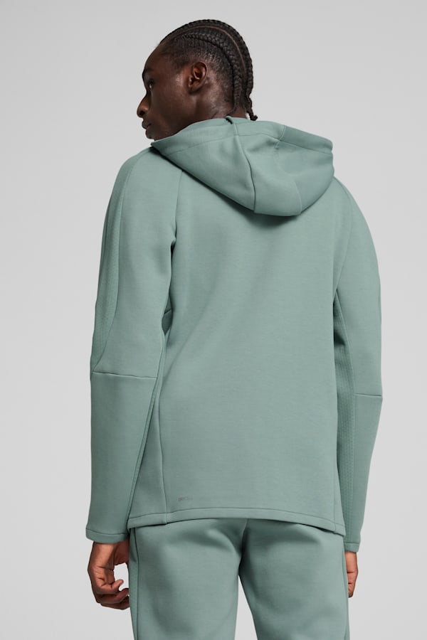 EVOSTRIPE Full-Zip Hoodie Men, Green Moon, extralarge