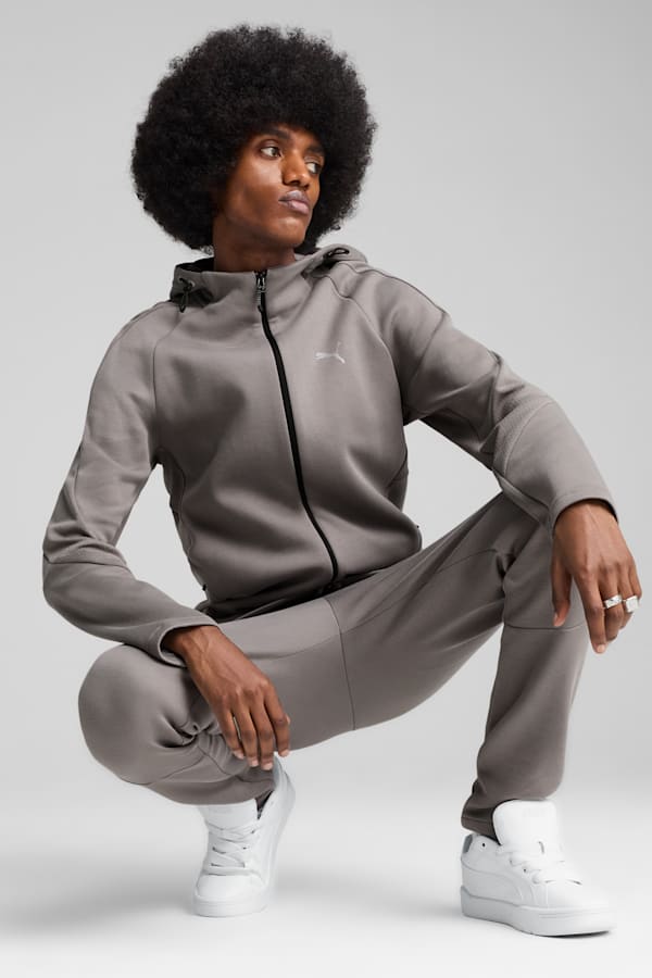 EVOSTRIPE Full-Zip Hoodie Men, Cast Iron, extralarge