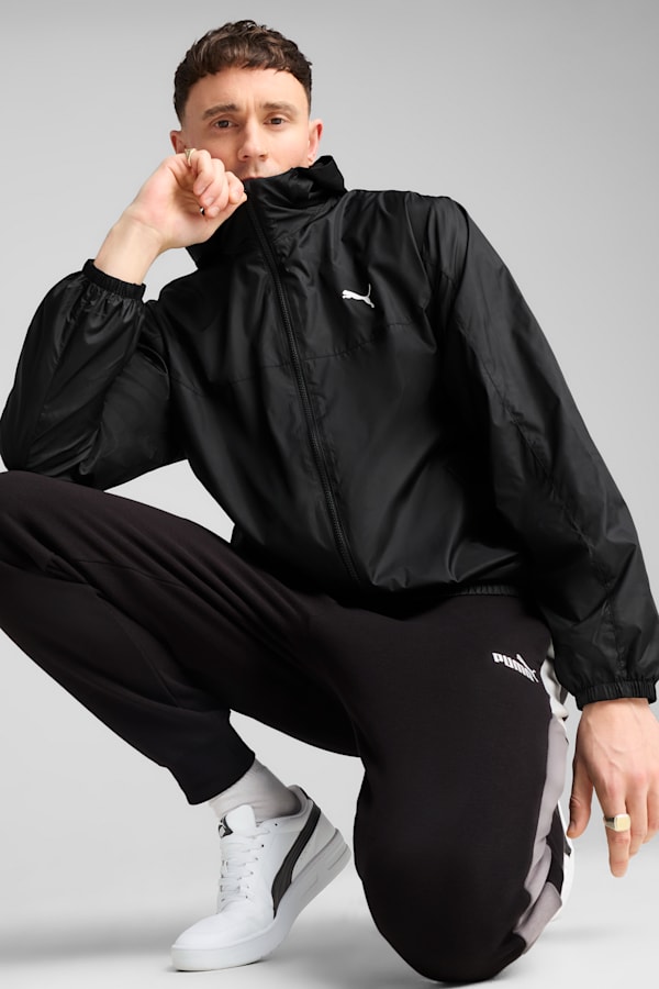 Essentials Regular Windbreaker Men, PUMA Black, extralarge