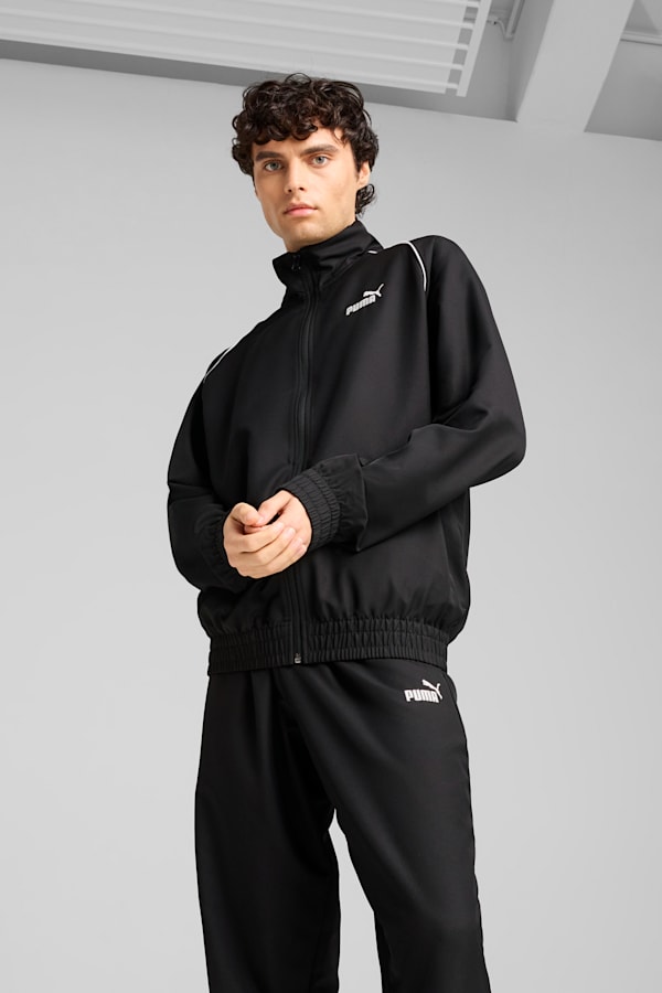 Woven Piping Tracksuit Men, PUMA Black, extralarge