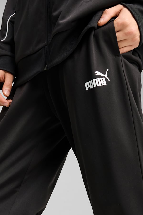 Poly Piping Tracksuit Men, PUMA Black, extralarge