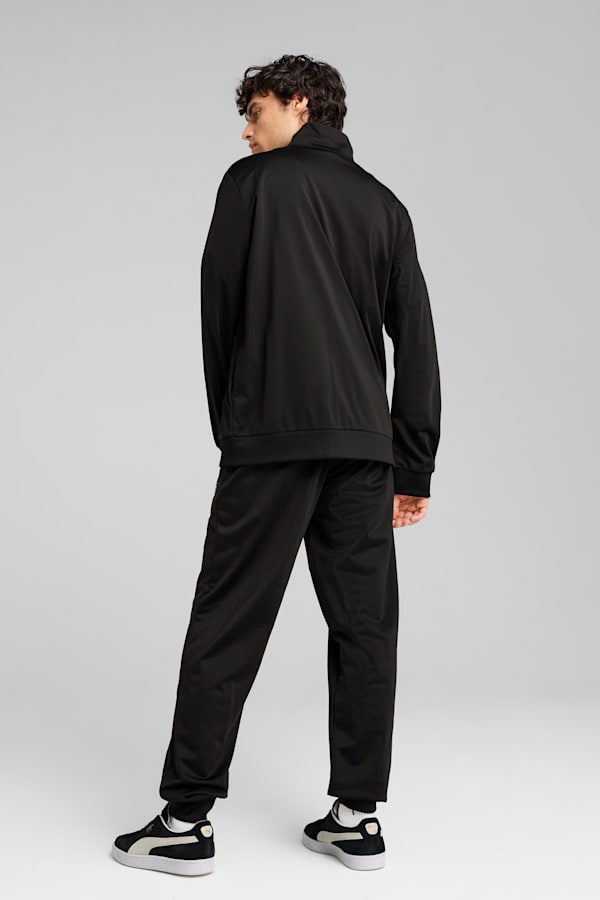 Poly Piping Tracksuit Men, PUMA Black, extralarge