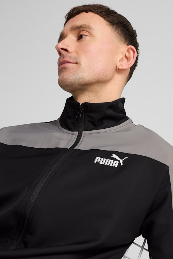 Woven Colourblock Tracksuit Men, PUMA Black, extralarge-GBR