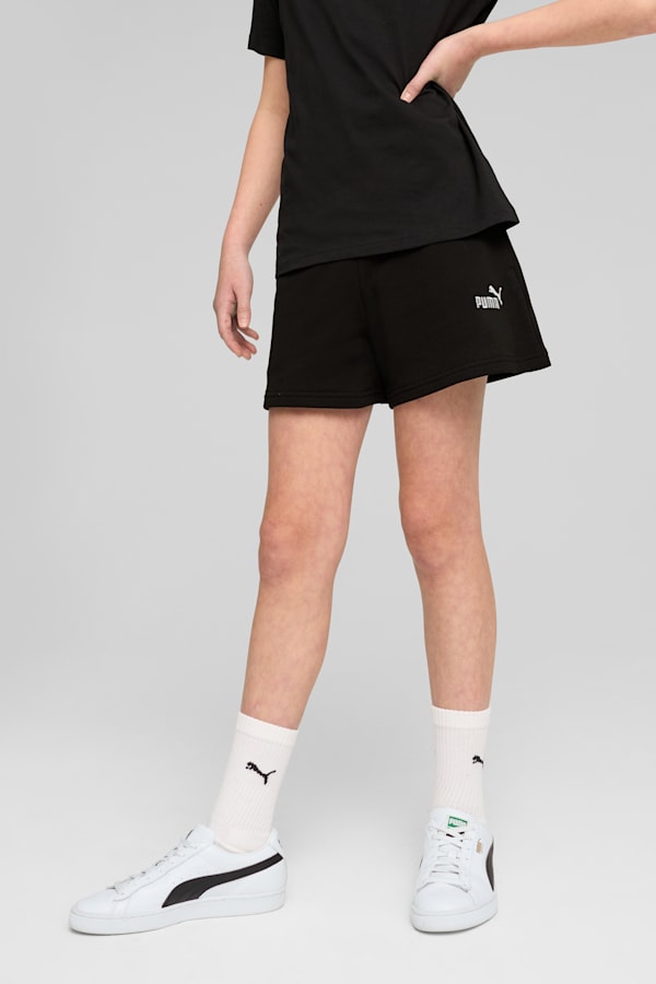 ESS Small No. 1 Logo Shorts Youth, PUMA Black, extralarge-GBR