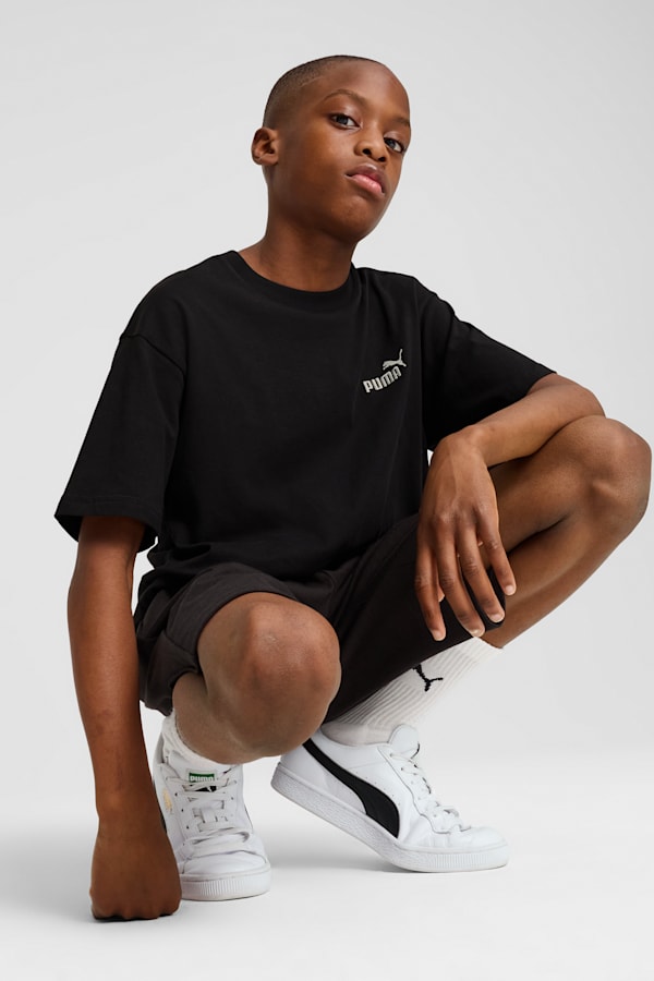 ESS Small No. 1 Logo Relaxed Tee Youth, PUMA Black, extralarge-GBR
