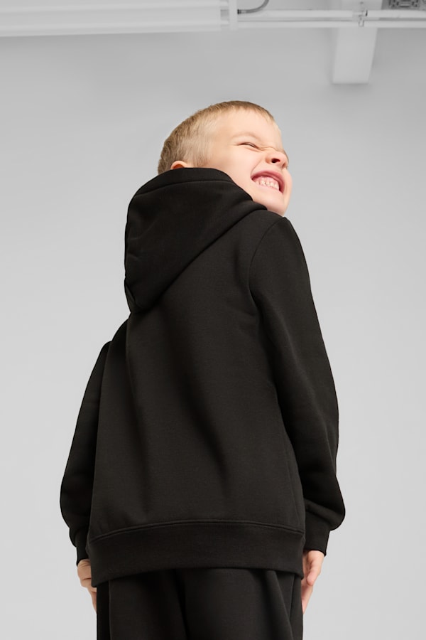 ESS No. 1 Logo Fleece Hoodie Kids, PUMA Black, extralarge