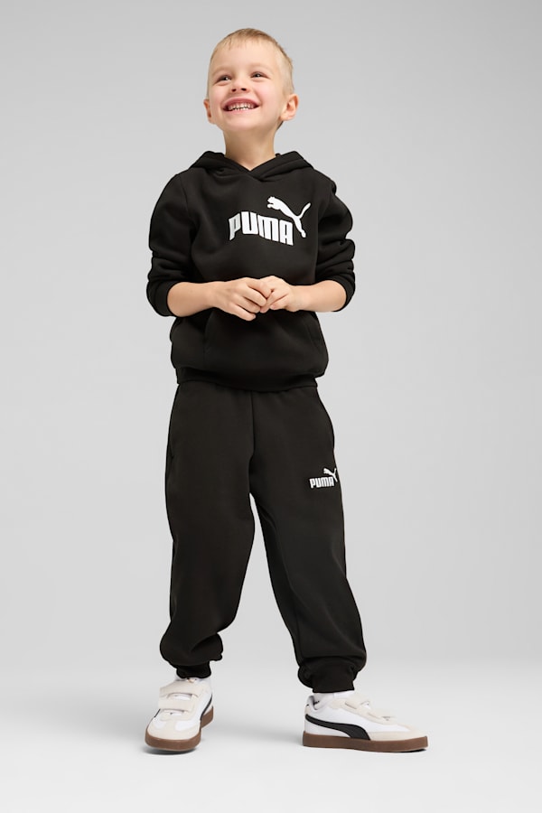ESS No. 1 Logo Fleece Hoodie Kids, PUMA Black, extralarge