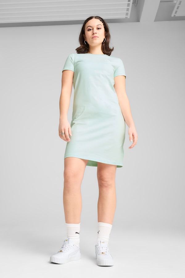 ESS Small No. 1 Logo Slim Dress Women, Peaceful Blue, extralarge