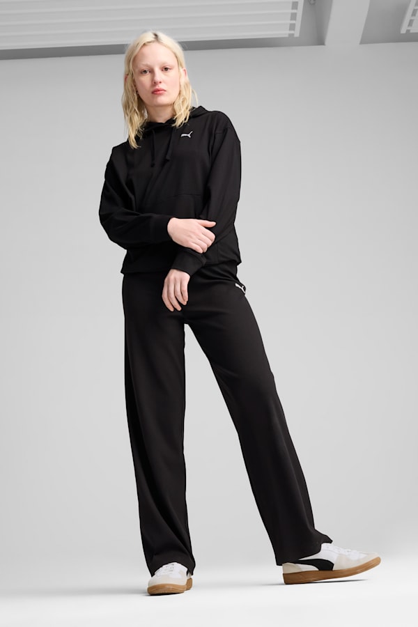 ESS ELEVATED Comfort Rib Hoodie Women, PUMA Black, extralarge
