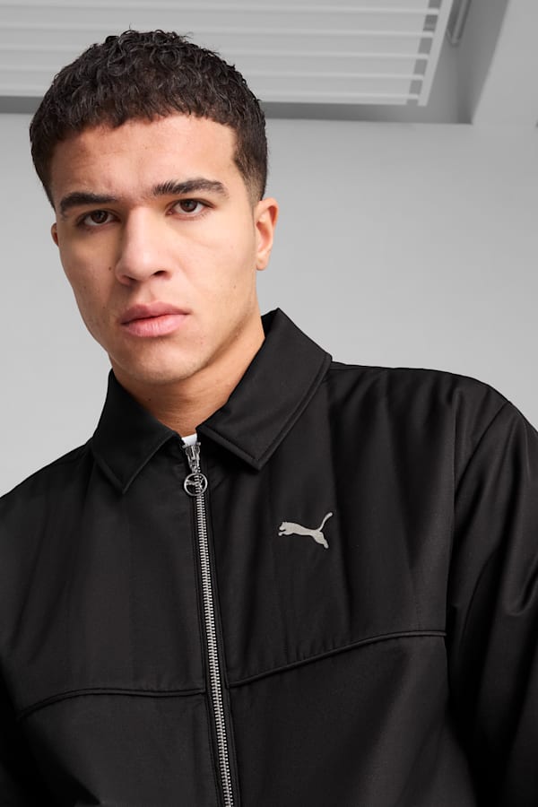 WARDROBE Essentials Relaxed Retro Football Jacket Unisex, PUMA Black, extralarge