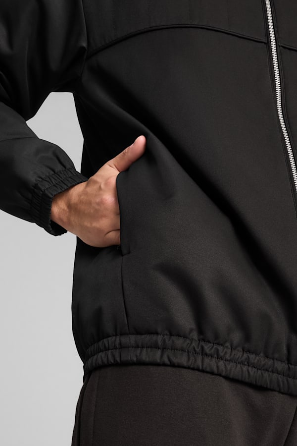 WARDROBE Essentials Relaxed Retro Football Jacket Unisex, PUMA Black, extralarge