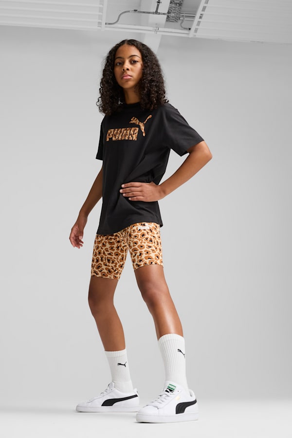 Essentials Animal Short Leggings Youth, Light Sand, extralarge