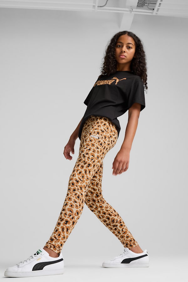 Essentials Aninmal Leggings Youth, Light Sand, extralarge