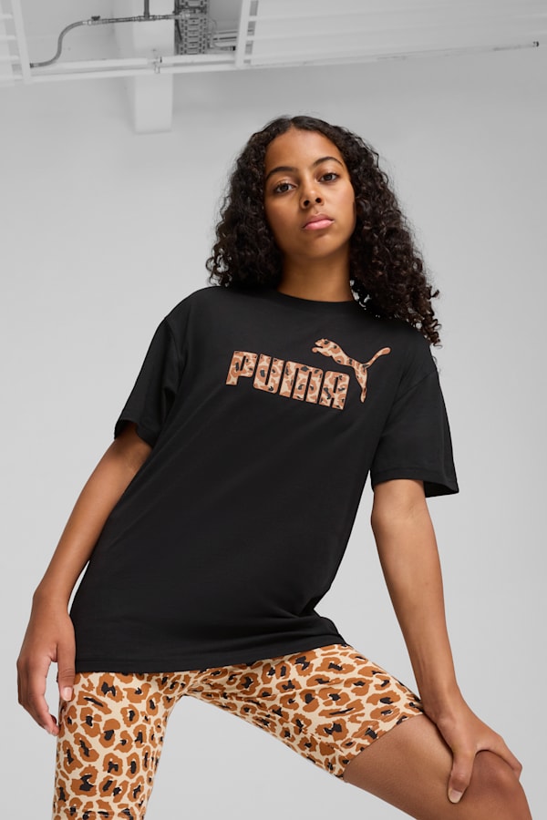 Essentials Animal Logo Infill Tee Youth, PUMA Black, extralarge
