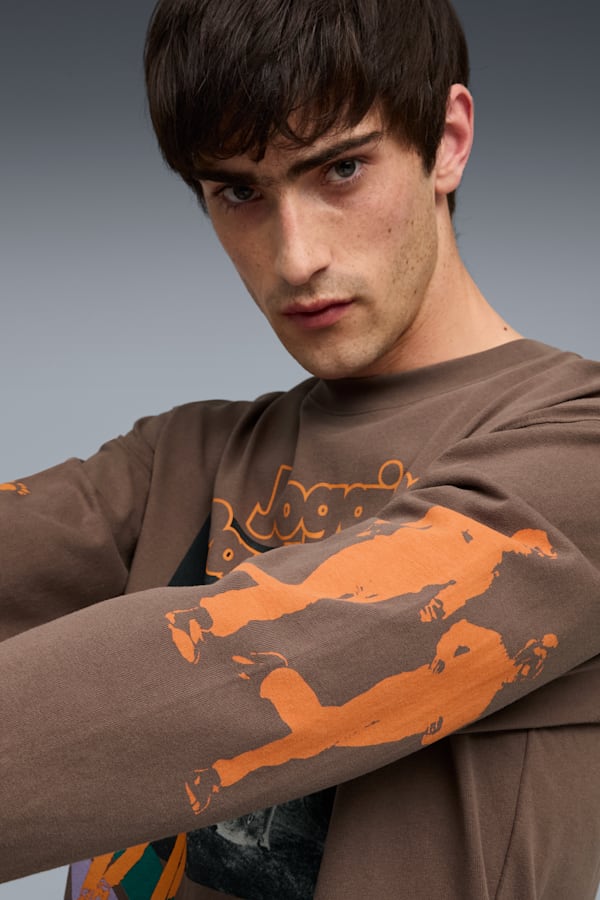 GRAPHIC Jogging Partner Long Sleeve Top Men, Flat Bronze, extralarge-GBR