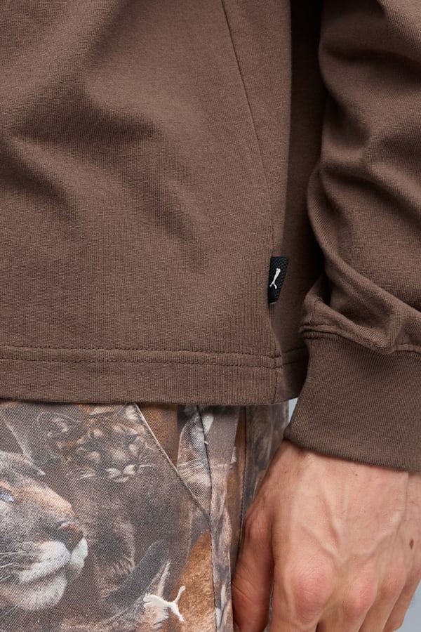 GRAPHIC Jogging Partner Long Sleeve Top Men, Flat Bronze, extralarge-GBR