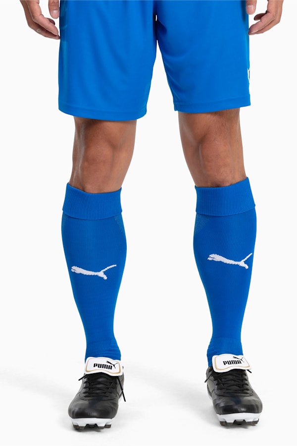 Liga Football Socks, Electric Blue Lemonade-Puma White, extralarge