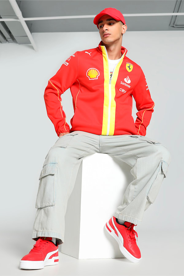 Scuderia Ferrari Team Softshell Jacket Men, Burnt Red, extralarge