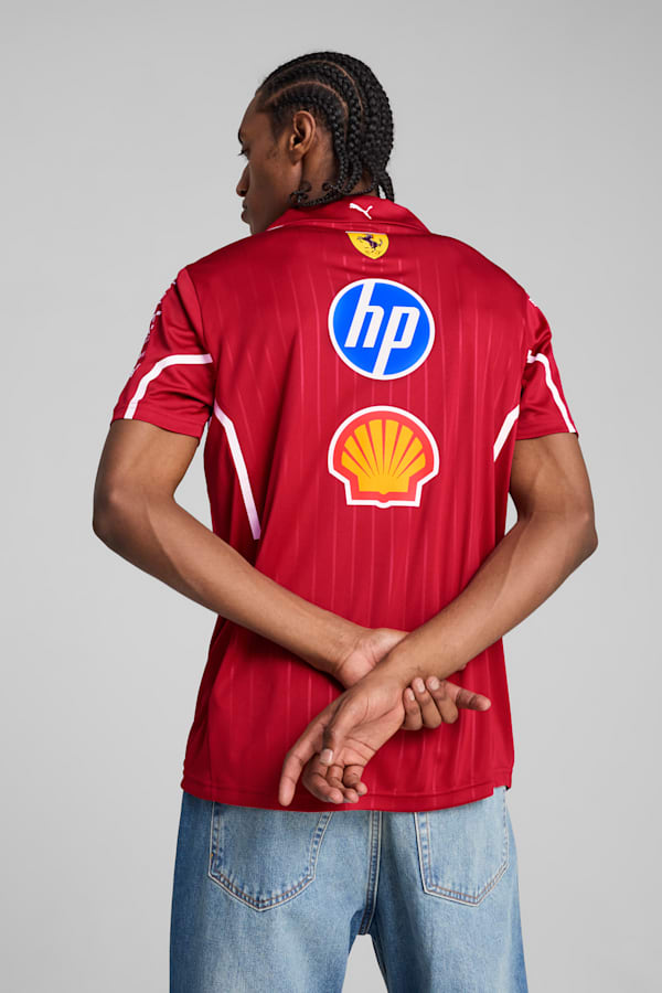 Scuderia Ferrari HP 2025 Team Polo Men, Dark Cherry, extralarge-GBR