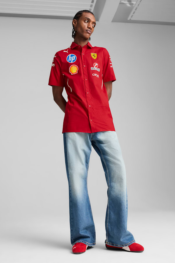 Scuderia Ferrari HP 2025 Team Shirt Men, Dark Cherry, extralarge-GBR