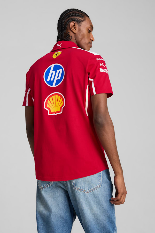 Scuderia Ferrari HP 2025 Team Polo Men, Dark Cherry, extralarge-GBR
