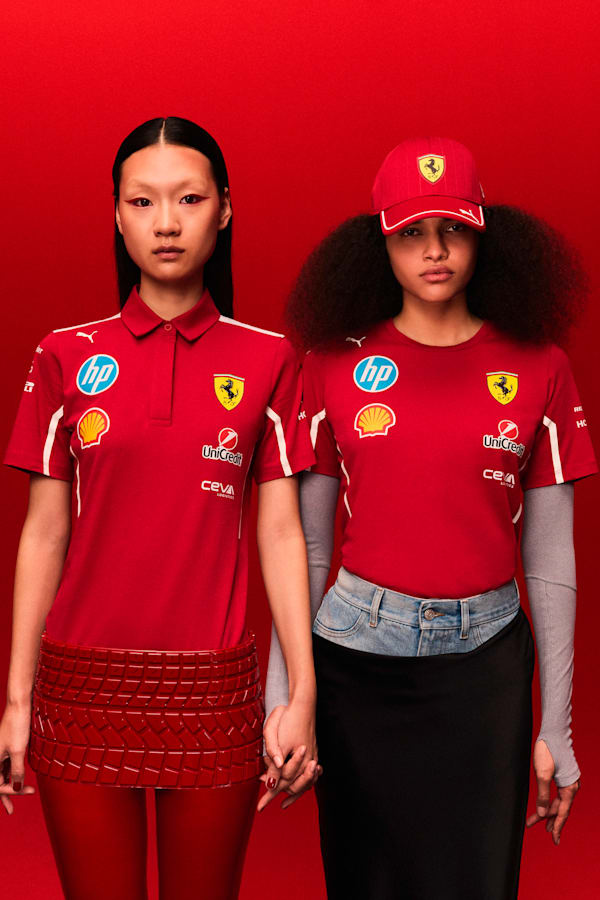 Scuderia Ferrari HP 2025 Team Tee Women, Dark Cherry, extralarge-GBR