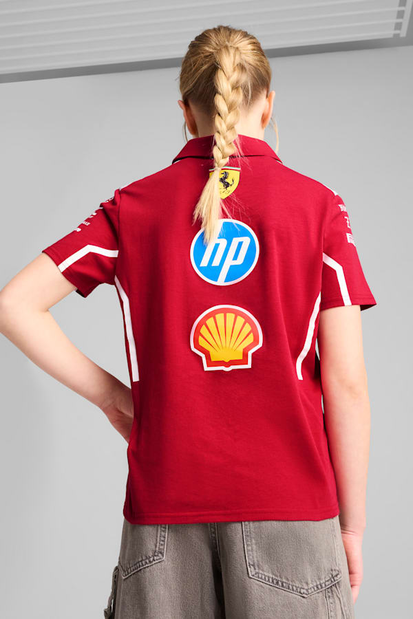 Scuderia Ferrari HP 2025 Team Polo Youth, Dark Cherry, extralarge-GBR
