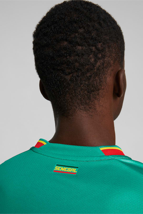 Senegal Away 22/23 Replica Jersey Men, Pepper Green-Puma Red, extralarge