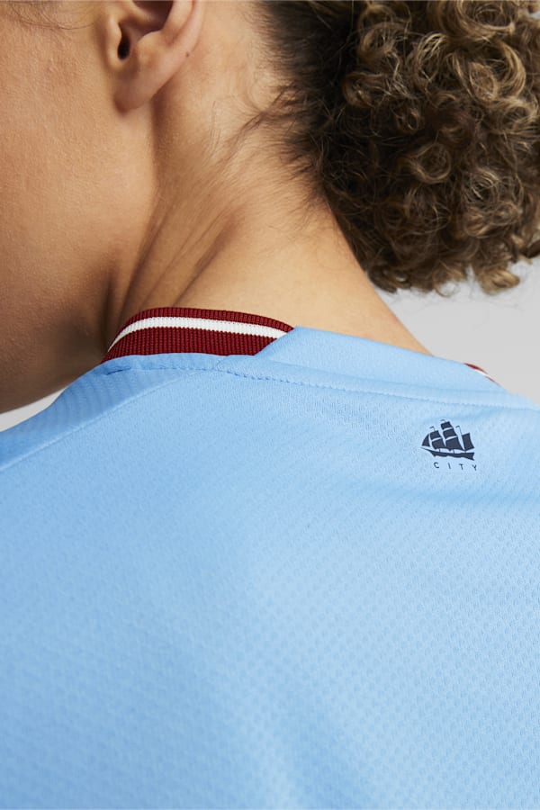 Manchester City F.C. Home 22/23 Replica Jersey Women, Team Light Blue-Intense Red, extralarge