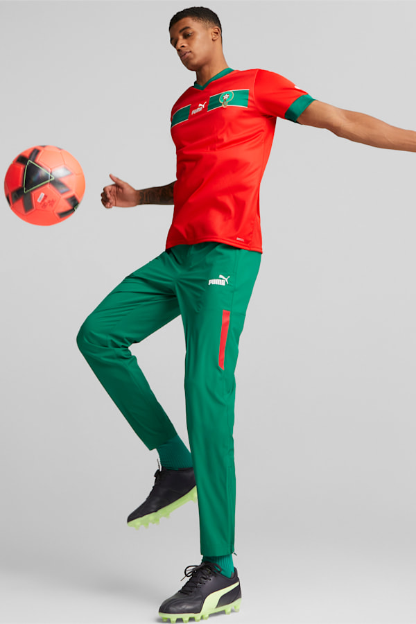 Morocco 2024 Home Jersey Men, Puma Red-Power Green, extralarge