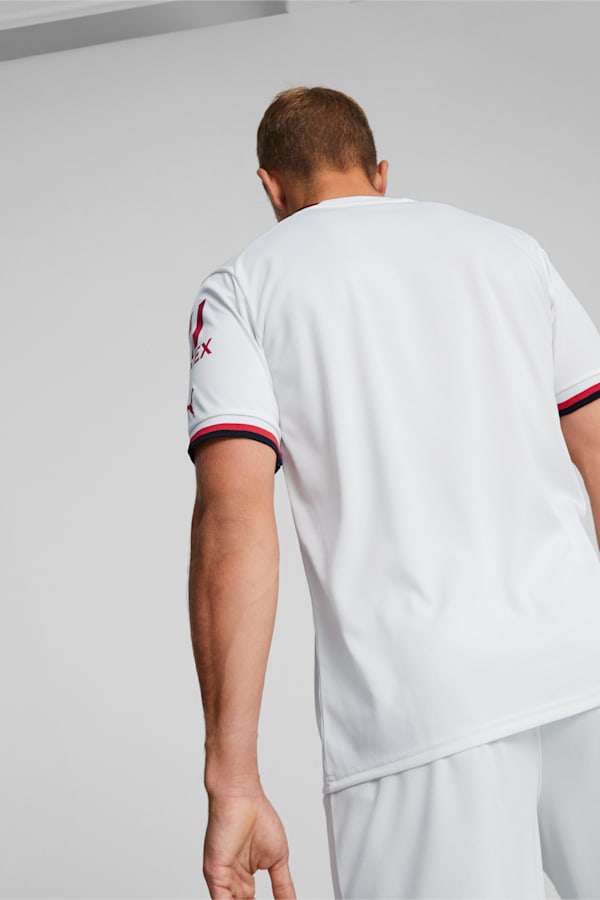 A.C. Milan Away 22/23 Replica Jersey Men, Puma White-Tango Red, extralarge