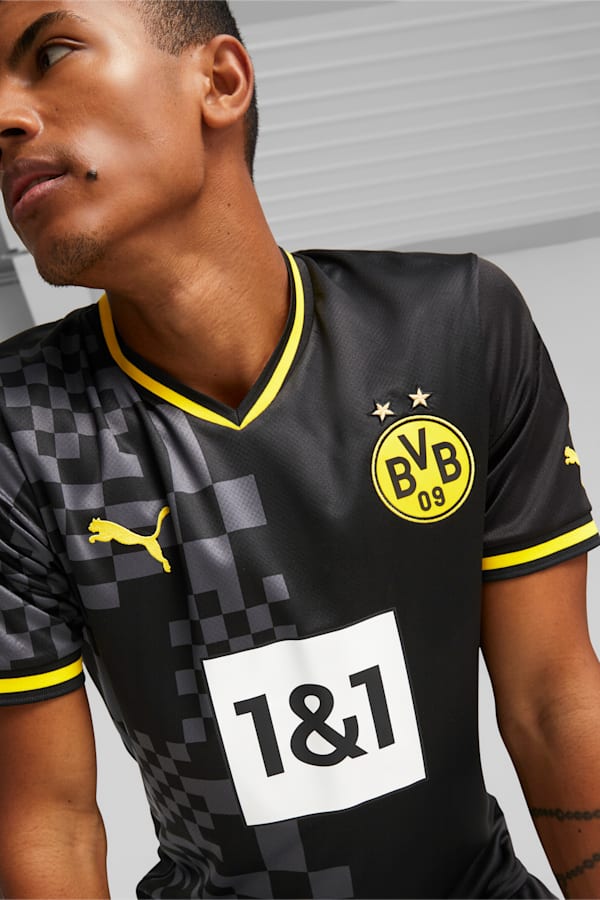 Borussia Dortmund Away 22/23 Replica Jersey Men, Puma Black-Asphalt, extralarge