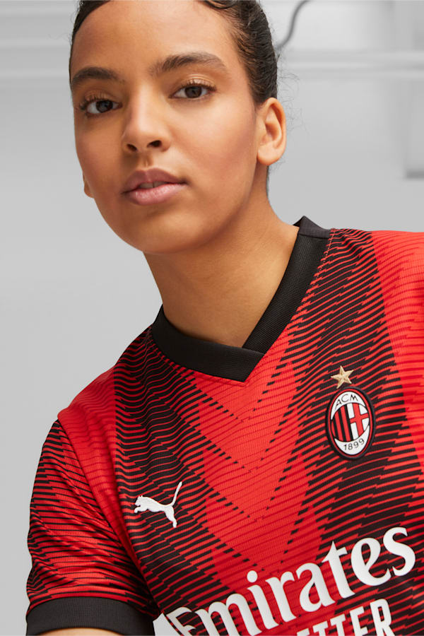 AC Milan 23/24 Women's Home Jersey, For All Time Red-PUMA Black, extralarge