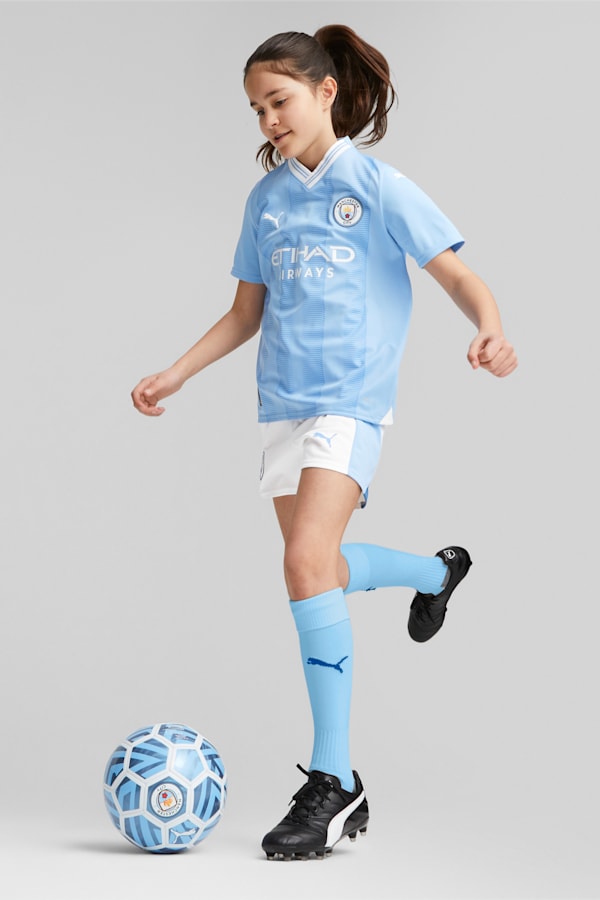 Manchester City 23/24 Home Jersey Youth, Team Light Blue-PUMA White, extralarge