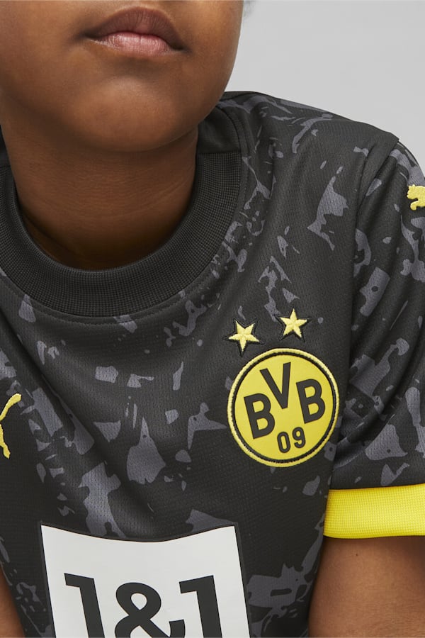 Borussia Dortmund 23/24 Youth Away Jersey, PUMA Black-Cyber Yellow, extralarge