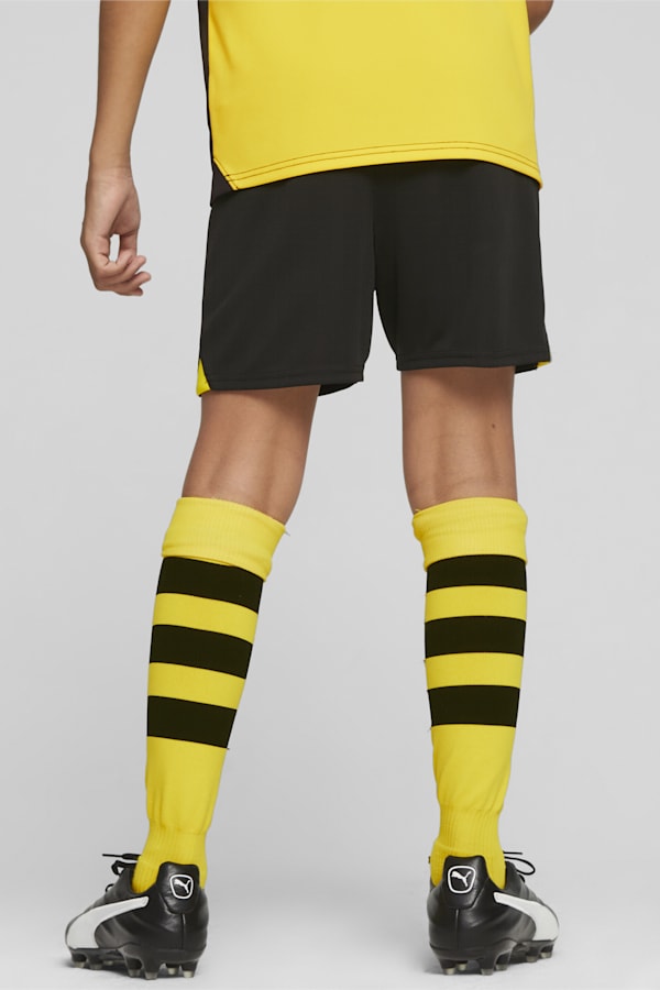 Borussia Dortmund Youth Football Shorts, PUMA Black-Cyber Yellow, extralarge