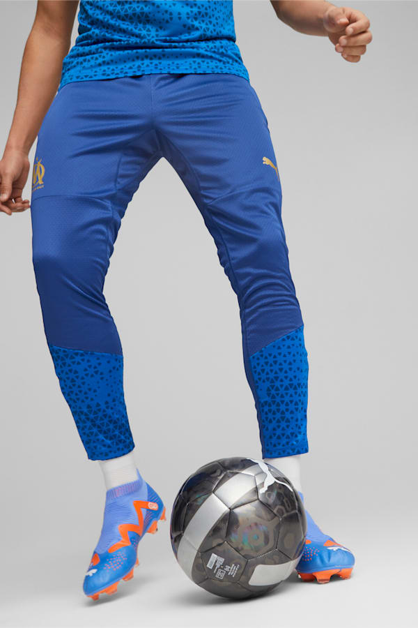 Olympique de Marseille Football Training Pants, Clyde Royal-PUMA Team Royal-Sun Glitter, extralarge