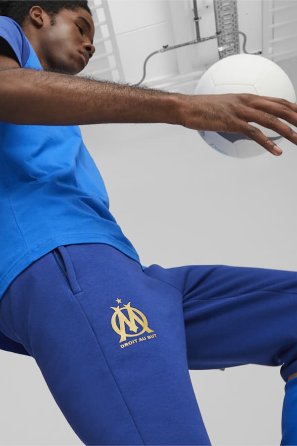 Olympique de Marseille Football Casuals Football Sweatpants, Clyde Royal-PUMA White, extralarge