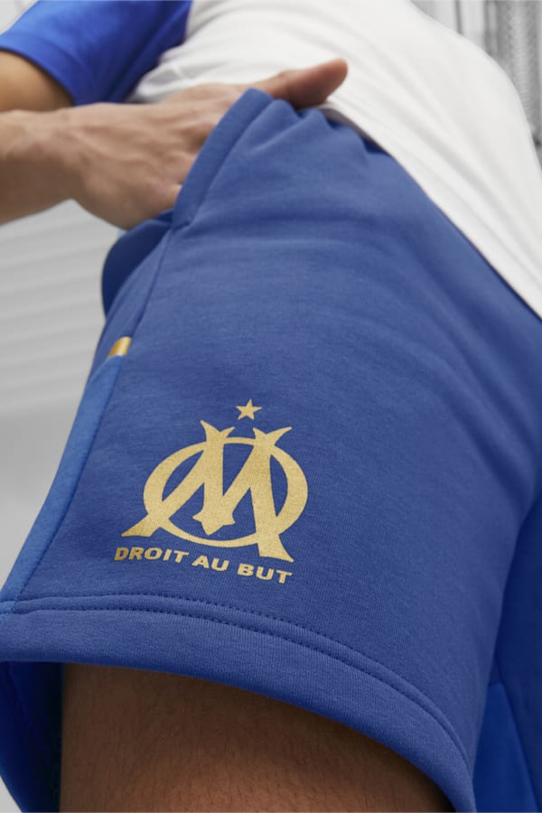 Olympique de Marseille Football Casuals Shorts, Clyde Royal-PUMA White, extralarge