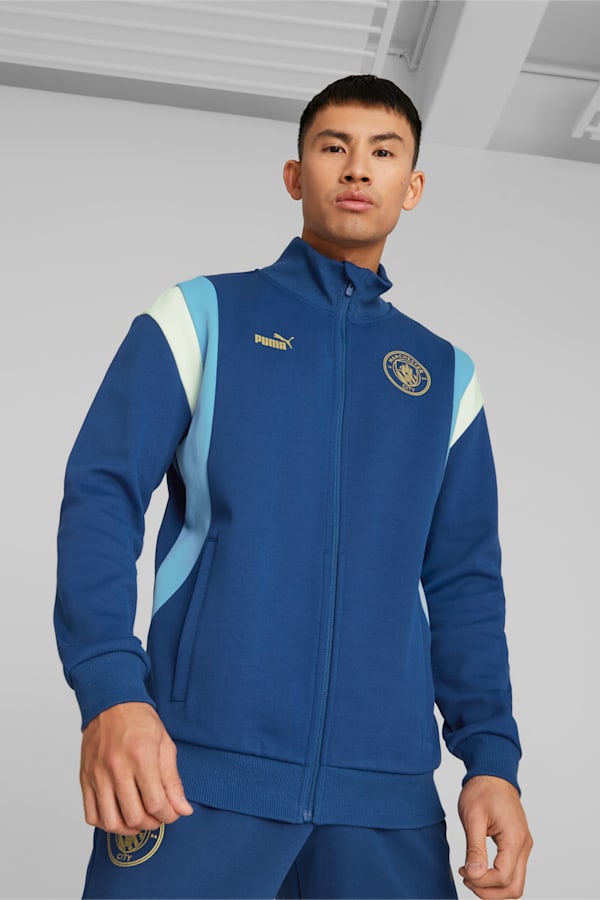 Manchester City Chinese New Year Track Jacket, Blazing Blue-Team Light Blue, extralarge