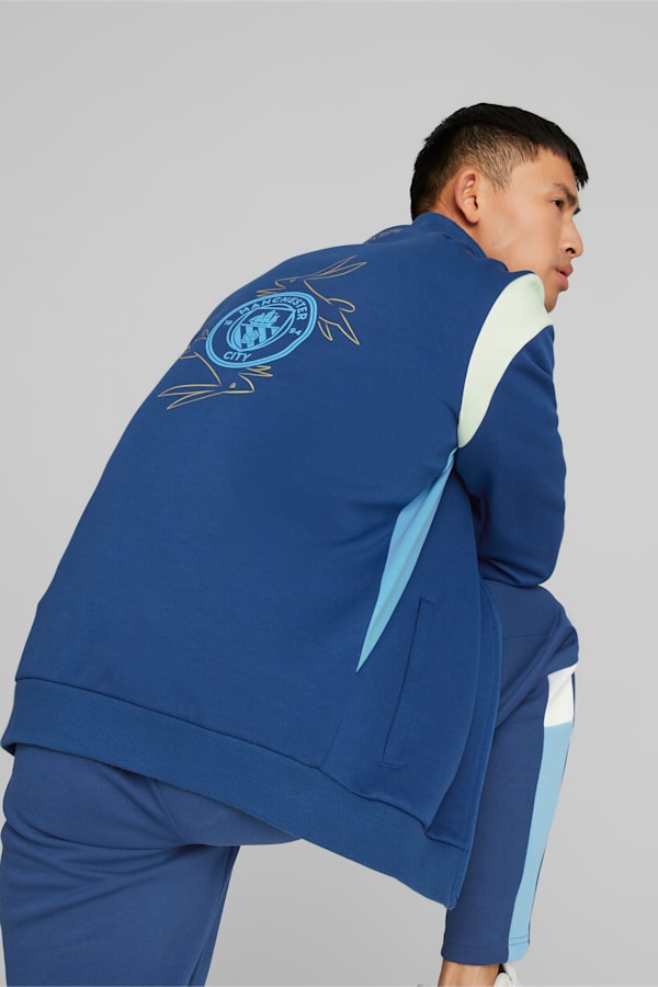 Manchester City Chinese New Year Track Jacket, Blazing Blue-Team Light Blue, extralarge